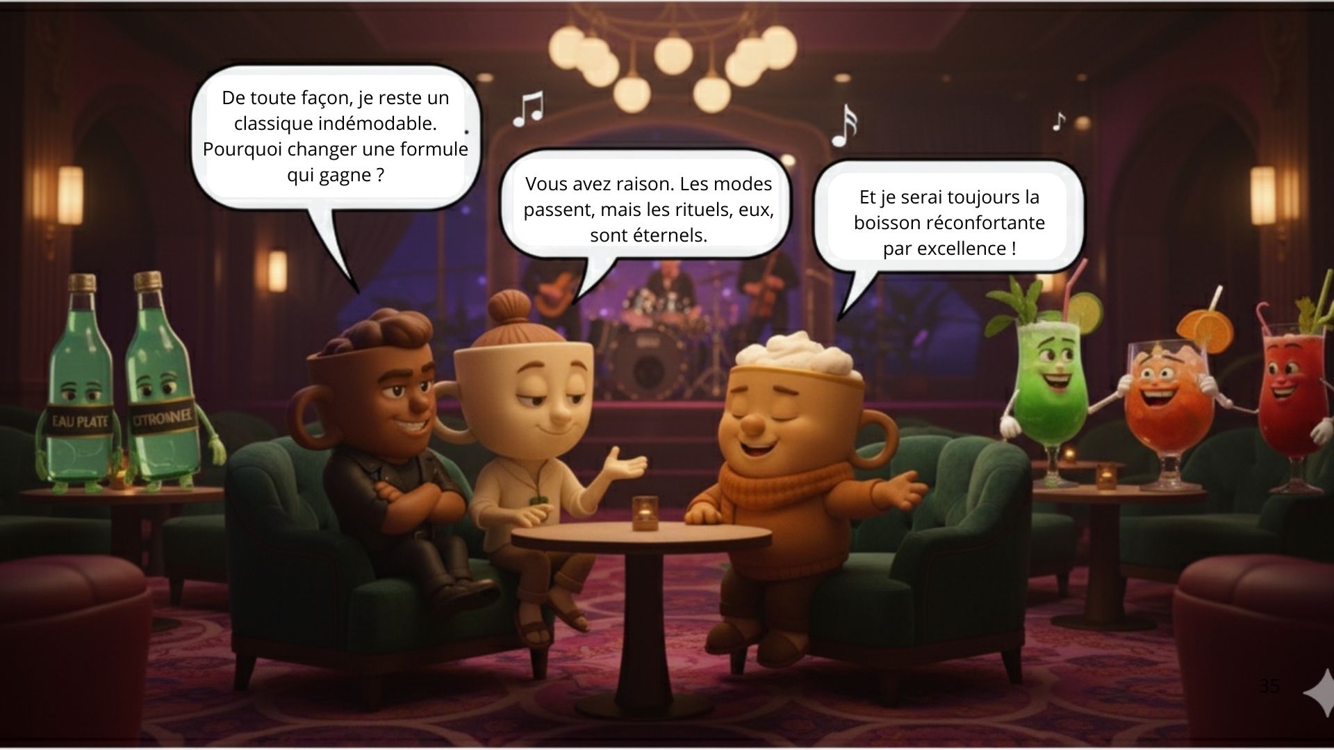 Personnages du spot publicitaire Ricoré