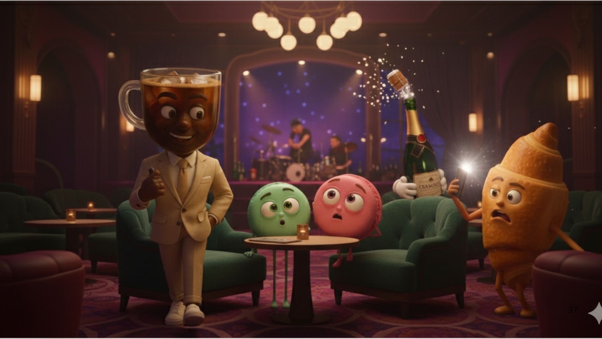 Personnages du spot publicitaire Ricoré