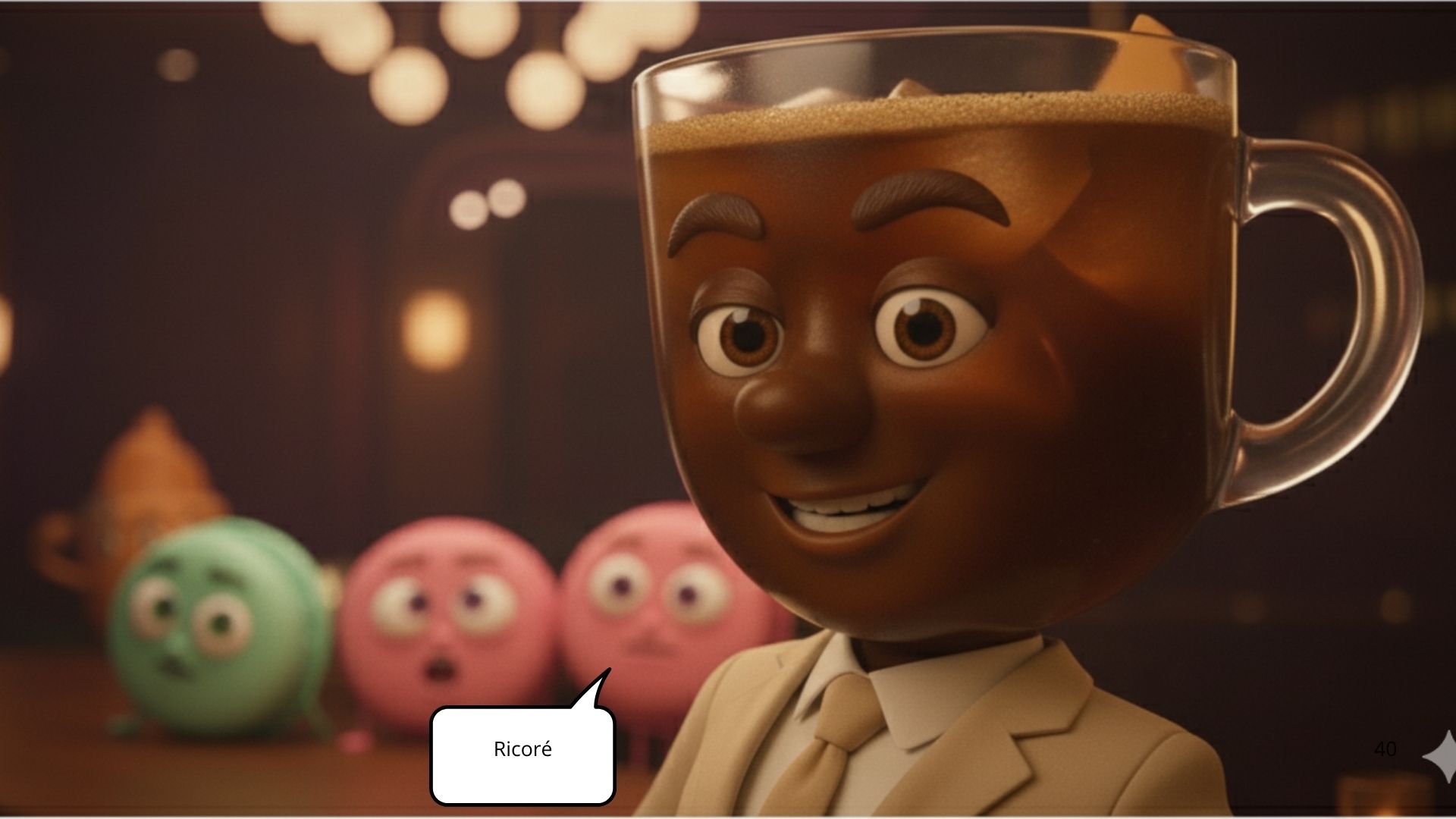 Personnages du spot publicitaire Ricoré