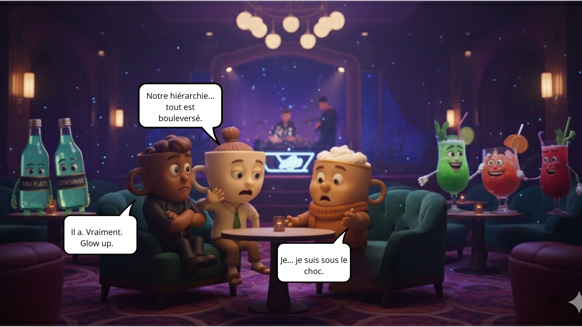 Personnages du spot publicitaire Ricoré